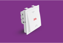 20 Amp 2 Way Switch 2 M (Cherry) (V1047) – V-Five Series | Vinayak Electricals